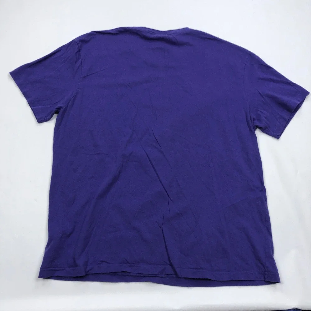 Polo Ralph Lauren T-Shirt Mens Large Purple Green Pony Vintage Cotton Tee L